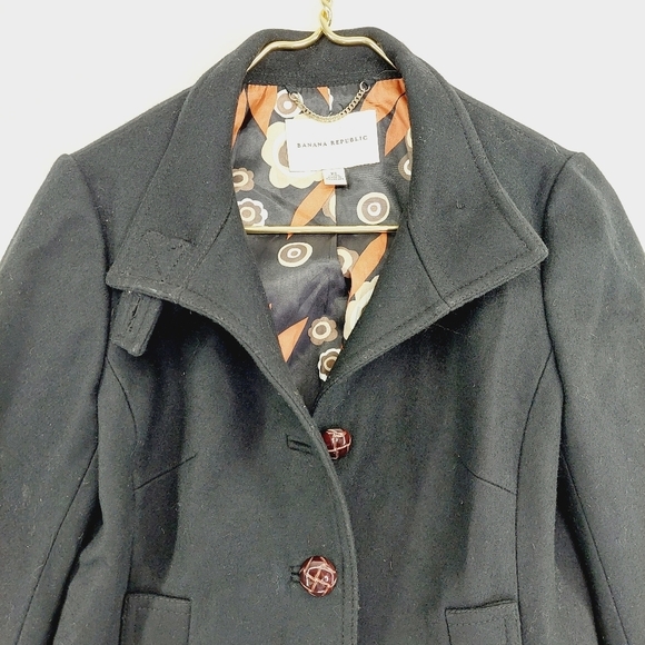 Banana Republic Women’s Blazer 100% Wool 3 Button Short Business Casual P6046 - Picture 2 of 7